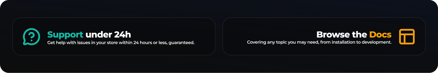 Support & Docs Banner